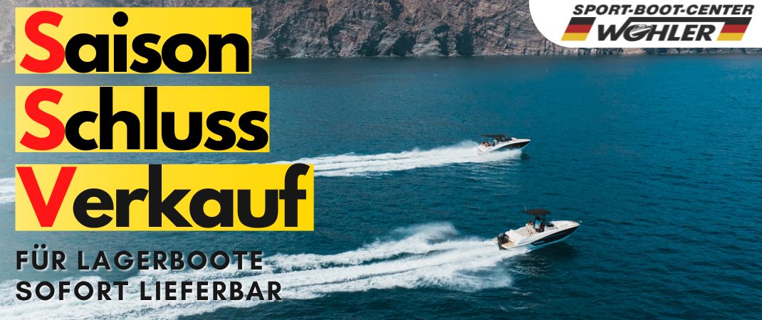 Saison Schluss Verkauf für Lagerboote